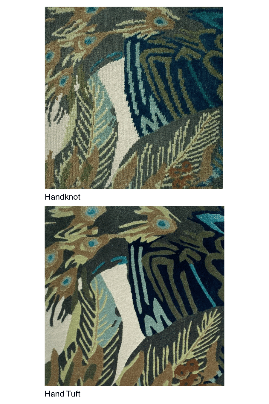 Designer Rugs-Catherine Martin-Royal Peacock-Samples-wr