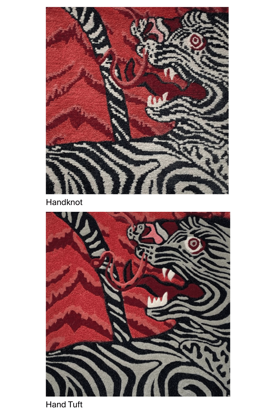 Designer Rugs-Catherine Martin-Tiger Knot Chilli-Samples-wr