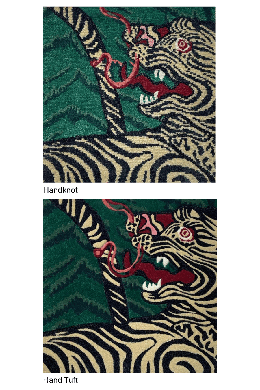Designer Rugs-Catherine Martin-Tiger Knott Jade-Samples-wr